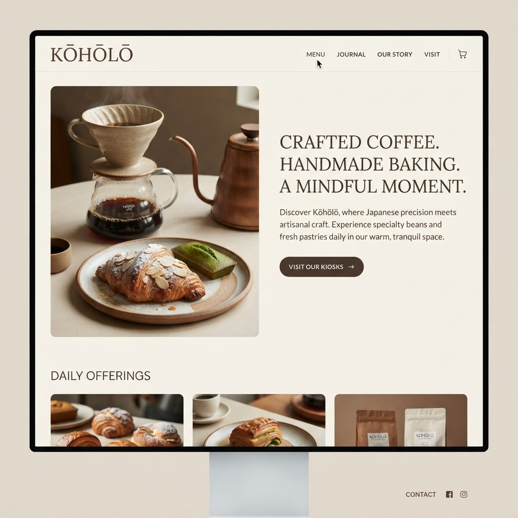 スペシャルティコーヒー店のウェブサイト制作事例